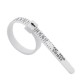 Jewelry ruler for measuring ring size