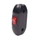 Cable switch - pass-through - ON/OFF - red - lamp switch Cable switch - pass-through - ON/OFF - red - lamp switch