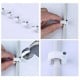 Cable holder with nail 10mm - 100 pieces - white - cable holder