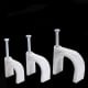Cable holder with nail 10mm - 100 pieces - white - cable holder