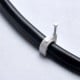 Cable holder with nail 10mm - 100 pieces - white - cable holder