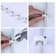 Cable holder with nail 4mm - 100 pieces - white - cable holder