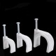Cable holder with nail 4mm - 100 pieces - white - cable holder