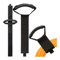 Cable organizer - strong Velcro - size L 50x160mm - black - fastening strap