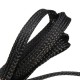 Cable braid 10mm - Polyester braid / Braid - black - 1mb