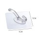Hook - double self-adhesive hanger - 7x7cm transparent - wall holder