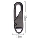 Snap hook for zipper puller - black 3.7cm
