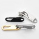 Snap hook for zipper puller - black 3.7cm