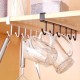 Hanger suspended under the cabinet - black - holder with hooks for cups