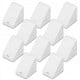Corner connector for furniture 20x18mm with cover - white - Furniture bracket - Angle support
