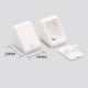 Corner connector for furniture 20x18mm with cover - white - Furniture bracket - Angle support