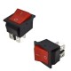 KCD7 key switch - red - ON/OFF switch - 220V - 4 PIN