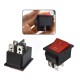 KCD7 key switch - red - ON/OFF switch - 220V - 4 PIN