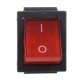 KCD7 key switch - red - ON/OFF switch - 220V - 4 PIN