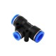 Plug-in connector T-tee PE-8mm - Pneumatic quick connector for water Plug-in connector T-tee PE-8mm - Pneumatic quick connector for water