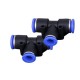 Plug-in connector T-tee PE-8mm - Pneumatic quick connector for water Plug-in connector T-tee PE-8mm - Pneumatic quick connector for water