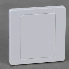 Kištukinio lizdo dangtelis - lizdo kištukas su rėmeliu - 85x85mm - baltas