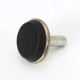 Foot with joint 35x18mm gold - furniture leg M8 - adjustable foot for furniture