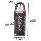 Combination padlock - 6.4cm - black - Combination padlock - 6.4cm - black -
