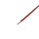 Konservuota varinė silikoninė viela 26AWG - 28 gyslos - 0.14 mm2 - raudona - lanksti
