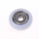 Kreipiantis ratas 5x21.5x7mm - ašis 5mm - nailoniniai - guoliai - 3D spausdintuvams ir mašinoms.