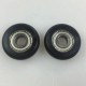 Guide wheel 5x23x7mm - black - 5mm axle - bearing roller - for 3D printers