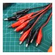 Crocodile clips 25mm - insulated frogs - pair (black and red)