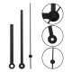 Long Clock Hands - 90/110/112mm - Black Arrow Hands Set