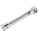 Lankstus maišytuvo prailginimas - 12 cm sidabrinis metalinis - lanksti jungtis Lankstus maišytuvo prailginimas - 12 cm sidabrinis metalinis - lanksti jungtis