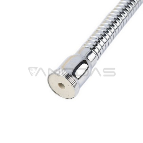 Lankstus maišytuvo prailginimas - 12 cm sidabrinis metalinis - lanksti jungtis  Lankstus maišytuvo prailginimas - 12 cm sidabrinis metalinis - lanksti jungtis