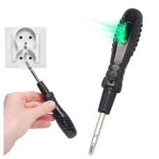 LED įtampos testeris Phillips atsuktuvas - 12–240 V - Srovės testeris - Bandomasis vamzdelis