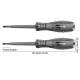 LED voltage tester flat screwdriver - 12-240V - Current tester - Test tube