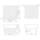 LED matrix 8x8 - red - 32x32mm - Led 3mm - common cathode
