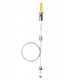 LED panel mounting cable - 2m - for guides - with T-bolt - steel cable for LED lamps and fixtures