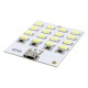LED plokštė 5730 SMD Micro USB 16 diodų 5V šaltai balta šviesa 2vnt LED plokštė 5730 SMD Micro USB 16 diodų 5V šaltai balta šviesa 2vnt