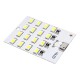 LED plokštė 5730 SMD Micro USB 16 diodų 5V šaltai balta šviesa 2vnt LED plokštė 5730 SMD Micro USB 16 diodų 5V šaltai balta šviesa 2vnt