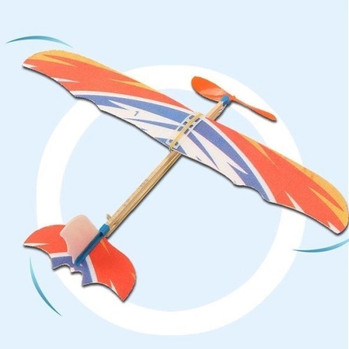 Lėktuvo modelis su gumine pavara 410mm - Lėktuvas vaikams - guminis Lėktuvo modelis su gumine pavara 410mm - Lėktuvas vaikams - guminis