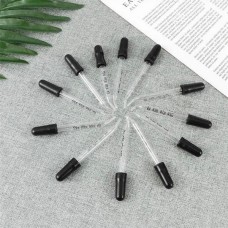 Lenktas stiklinis lašintuvas - 1 ml - stiklinė pipetė - lašintuvas