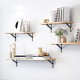 Shelf support 300x185mm - black - metal Support - Handle