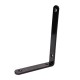 Industrial furniture bracket 90 degrees - 150x100mm - furniture corner bracket - black