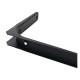 Lentynos atrama 300x185mm - juoda - metalinė Atrama - Rankena