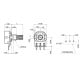 Linear potentiometer 10K - L=15mm - 1 pc