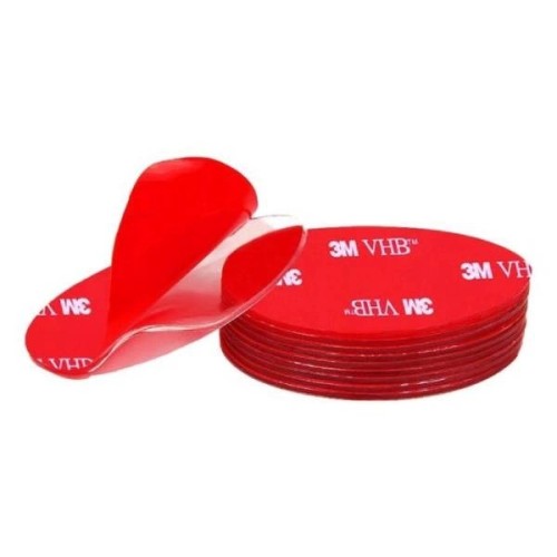 Self-adhesive pad 50mm - transparent - 3M VHB - double-sided strong acrylic tape Self-adhesive pad 50mm - transparent - 3M VHB - double-sided strong acrylic tape