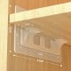 Lipni lentynos atrama - 50x120 mm - dviguba - atrama -