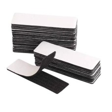 Self-adhesive Velcro for fastening - 100x30mm - white - 10 pcs - adhesive tape