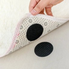 Self-adhesive Velcro for fastening - 60mm circle - white - 5 pcs - adhesive tape