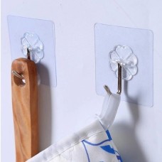 Self-adhesive hanger - hook - transparent - wall holder