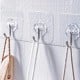 Self-adhesive hanger - hook - transparent - wall holder