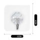 Self-adhesive hanger - hook - transparent - wall holder
