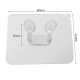 Self-adhesive hanger with hooks - white transparent - wall holder